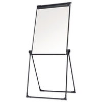 Folds-to-a-table Melamine Easel, 28 1-2 X 37 1-2, White, Steel-laminate