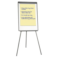 Basic Tripod Melamine Presentation Easel, 22 1-2 X 42, White-black