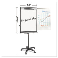 Tripod Extension Bar Magnetic Dry-erase Easel, 69" To 78" High, Black-silver