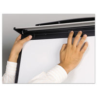 Tripod Extension Bar Magnetic Dry-erase Easel, 69" To 78" High, Black-silver