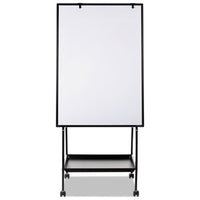 Creation Station Dry Erase Board, 29 1-2 X 74 7-8, Black Frame