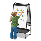 Creation Station Dry Erase Board, 29 1-2 X 74 7-8, Black Frame