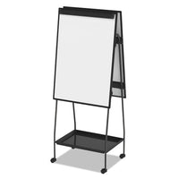 Creation Station Dry Erase Board, 29 1-2 X 74 7-8, Black Frame