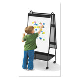 Creation Station Magnetic Dry Erase Board, 29 1-2 X 74 7-8, Black Frame