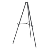 Quantum Heavy Duty Display Easel, 35.62" - 61.22"h, Plastic, Black