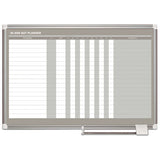 In-out Magnetic Dry Erase Board, 36x24, Silver Frame