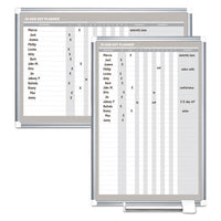 In-out Magnetic Dry Erase Board, 36x24, Silver Frame