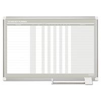 In-out Magnetic Dry Erase Board, 36x24, Silver Frame