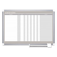 In-out Magnetic Dry Erase Board, 36x24, Silver Frame