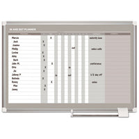 In-out Magnetic Dry Erase Board, 36x24, Silver Frame