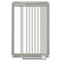 In-out Magnetic Dry Erase Board, 24x36, Silver Frame