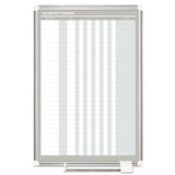 In-out Magnetic Dry Erase Board, 24x36, Silver Frame