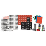 Interchangeable Magnetic Board Accessories, Numbers, Black, 3-4"h