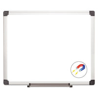 Value Lacquered Steel Magnetic Dry Erase Board, 24 X 36, White, Aluminum Frame