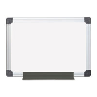 Value Melamine Dry Erase Board, 24 X 36, White, Aluminum Frame