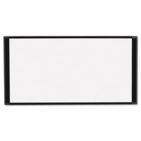 Cubicle Workstation Dry Erase Board, 36 X18, Black Aluminum Frame