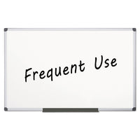 Value Lacquered Steel Magnetic Dry Erase Board, 48 X 96, White, Aluminum Frame