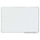 Grid Planning Board, 1 X 2 Grid, 72 X 48, White-silver