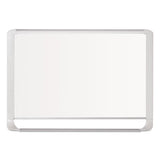 Lacquered Steel Magnetic Dry Erase Board, 24 X 36, Silver-white