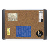 Tech Cork Board, 36x48, Silver-black Frame