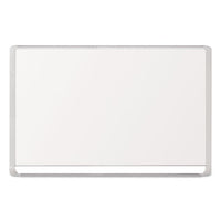 Lacquered Steel Magnetic Dry Erase Board, 48 X 72, Silver-white