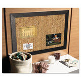 Natural Cork Bulletin Board, 36x24, Cork-black