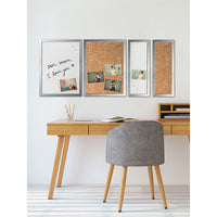 Positive Flow Metallic Silver Message Board Set, Assorted Sizes & Colors, 4-set