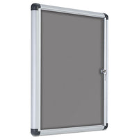 Slim-line Enclosed Fabric Bulletin Board, 28 X 38, Aluminum Case