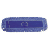 Dust Mop Head, Cotton-synthetic Blend, 36 X 5, Looped-end, Blue