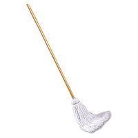 Deck Mop, 48" Wooden Handle, 16oz Cotton Fiber Head