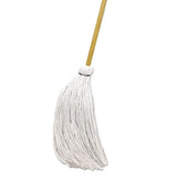 Deck Mop, 48" Wooden Handle, 16oz Cotton Fiber Head