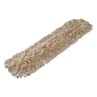 Industrial Dust Mop Head, Hygrade Cotton, 36w X 5d, White