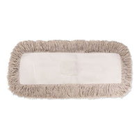 Industrial Dust Mop Head, Hygrade Cotton, 60w X 5d, White