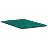 Heavy-duty Scour Pad, Green, 6 X 9, 15-carton