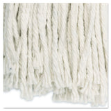 Cut-end Wet Mop Head, Cotton, #16, White, 12-carton