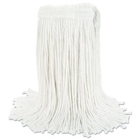 Cut-end Wet Mop Head, Rayon, No. 24, White, 12-carton