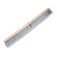 Push Broom Head, 3" Green Flagged Recycled Pet Plastic, 24"