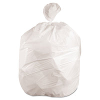 Low-density Waste Can Liners, 10 Gal, 0.4 Mil, 24" X 23", White, 500-carton