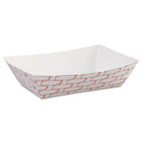 Paper Food Baskets, 6 Oz Capacity, Red-white, 1000-carton