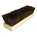 Deck Brush Head, 10" Wide, Tampico Bristles