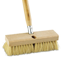 Deck Brush Head, 10" Wide, Tampico Bristles