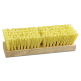 Deck Brush Head, 10" Wide, Polypropylene Bristles