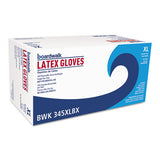 General-purpose Latex Gloves, Natural, X-large, Powder-free, 4.4 Mil, 1000-ctn