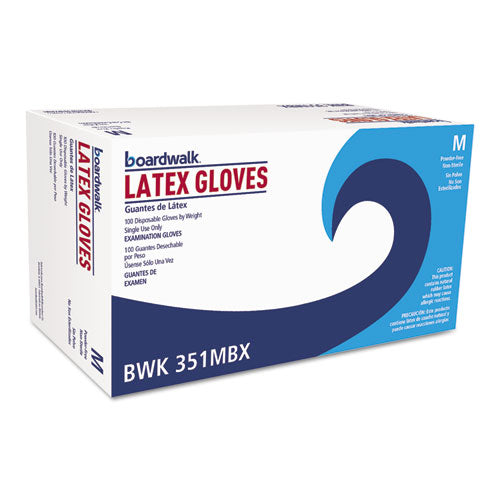 Powder-free Latex Exam Gloves, Medium, Natural, 4 4-5 Mil, 1000-carton