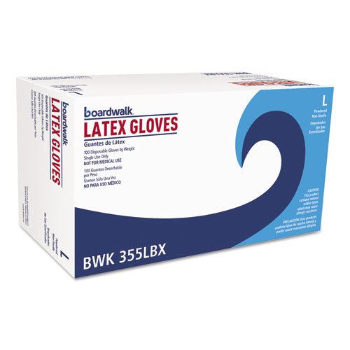 General Purpose Powdered Latex Gloves, Large, Natural, 4 2-5 Mil, 1000-carton