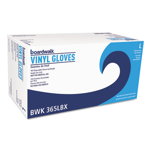 General Purpose Vinyl Gloves, Powder-latex-free, 2 3-5 Mil, Large, Clear, 100-bx