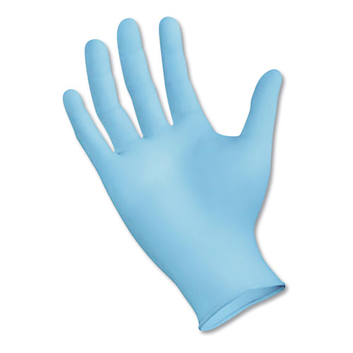Disposable Examination Nitrile Gloves, Medium, Blue, 5 Mil, 100-box
