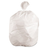 Low-density Waste Can Liners, 60 Gal, 0.6 Mil, 38" X 58", White, 100-carton