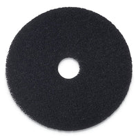 Stripping Floor Pads, 14" Diameter, Black, 5-carton