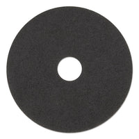 Stripping Floor Pads, 15" Diameter, Black, 5-carton